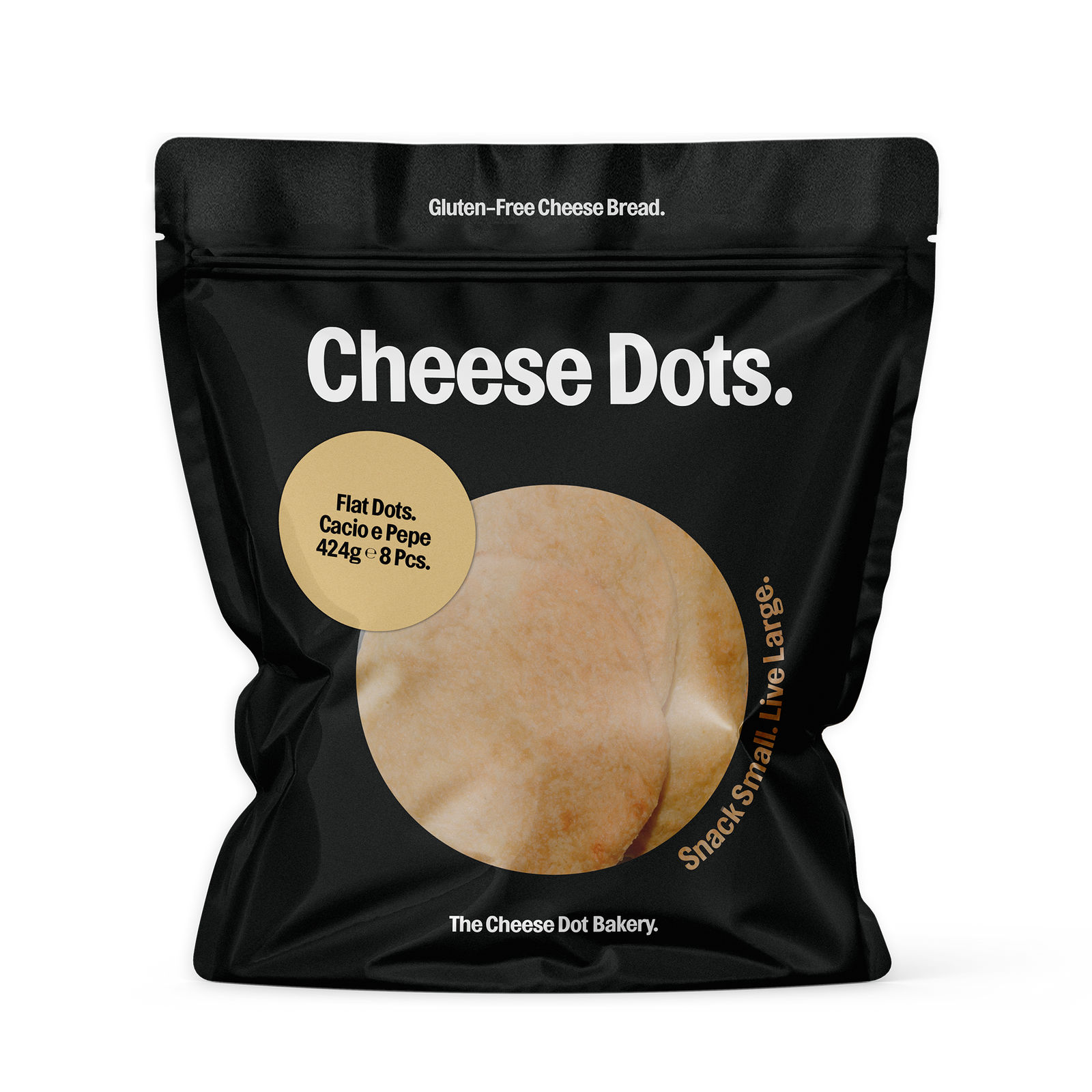 Cacio e Pepe Flat Cheese Dots.