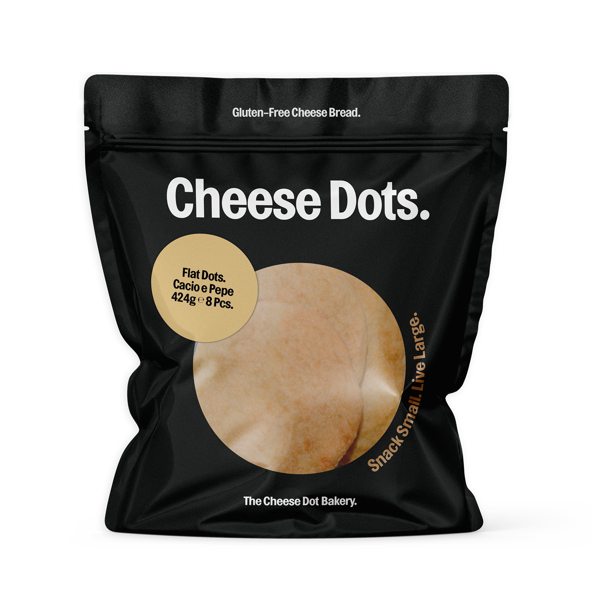 Cacio e Pepe Flat Cheese Dots.