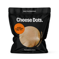 Vintage Cheddar Flat Cheese Dots.